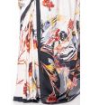 DIGITAL PRINTED MARBLE CHIFFON WITH BLACK CONTRAST BLOUSE PIECE