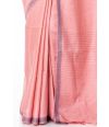 SOFT PINK LINEN WITH ALL OVER THREADWORK AND MATCHING BLOUSE PIECE 