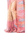 BEAUTIFUL RICH PATOLA SILK SAREE WITH ALL OVER INTERWOVEN ZARI & THREADWORK, CONTRAST BLOUSE PIECE