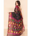 ELEGANT BLACK DHAKAI WITH ALL OVER MULTI COLOURED THREAD WORK