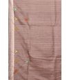 COFFEE BROWN TUSSAR EMBROIDERY