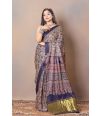 INDIGO AURA MODAL SILK SAREE