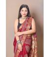 AJRAK WORK  ZARI MODAL SILK SAREE