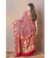 AJRAK WORK  ZARI MODAL SILK SAREE