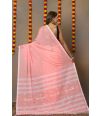 PEACH BLOOM BENGAL COTTON HANDLOOM