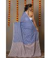 The Regal Violet Drape Of Handloom