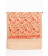BROWN SHAWL WITH ALL OVER FLORAL EMBROIDERY WORK 