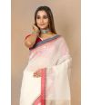 PURE COTTON HANDLOOM JUTE PALLU SAREE