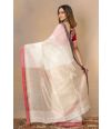 PURE COTTON HANDLOOM JUTE PALLU SAREE