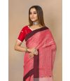 PURE COTTON WITH JUTE WOVEN PALLU