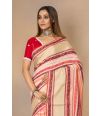 SOFT HANDLOOM SAREE WITH MULTICOLOUR WORK