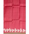 BUBBLEGUM HUE GACHHI TUSAAR WITH FLORAL PRINTS