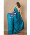 Blue Ombre Shibori on Ghachhi Tussar