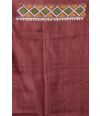 Rajwadi  Resham Gujarati Threadwork pure silk saree