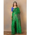 SOLID DUAL GREEN SHADE PURE SILK SAREE