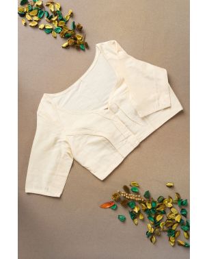 PEARL GLOW RAW SILK ALTERABLE BLOUSE
