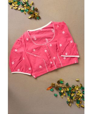 COTTON BASE PRINTED ALTERABLE BLOUSE