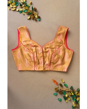 PRINTED MODAL SILK ALTERABLE BLOUSE