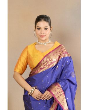 GOLD GLOW RAW SILK ALTERABLE BLOUSE
