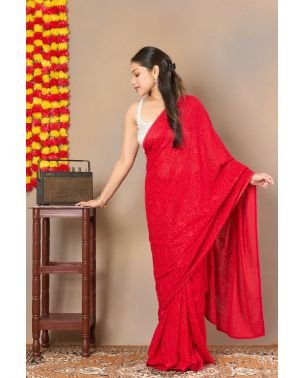 Kashmiri Embroidery Georgette