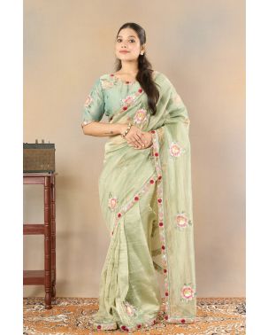 Embroidered Tissue Silk Edition
