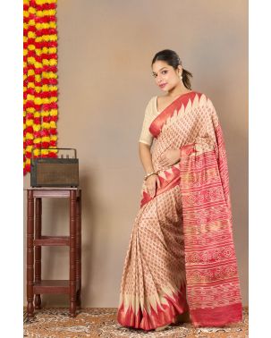 PRINTED TUSSAR SILK GLOW
