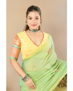 EMBROIDERED COTTON FESTIVE ALTERABLE WEAR