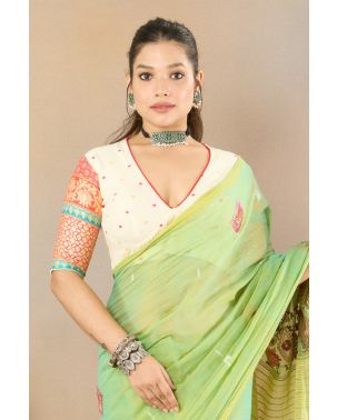 EMBROIDERED COTTON ALTERABLE FESTIVE GLOW
