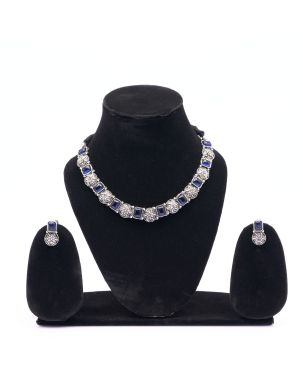 Classic Oxidised Necklace Set