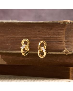 Aurum Shine Stone Studs