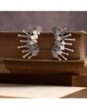 Tribal Glow Oxidised Earcuffs