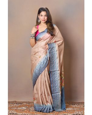 BLUE HORIZON TUSSAR SILK