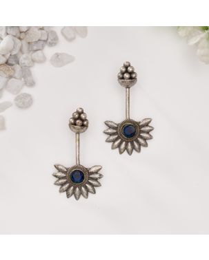 AMRAPALI GERMAN OXIDISED SILVER EARRING